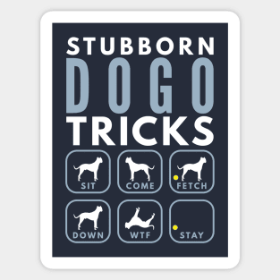 Stubborn Dogo Argentino Tricks - Dog Training Sticker